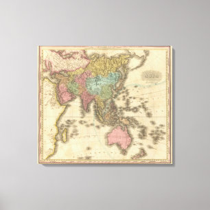 Asien 16 leinwanddruck