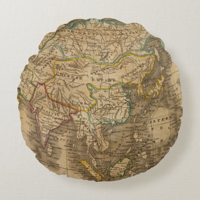 Asien 19 rundes kissen (Vorderseite)