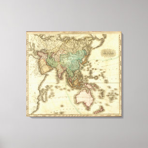 Asien 20 leinwanddruck