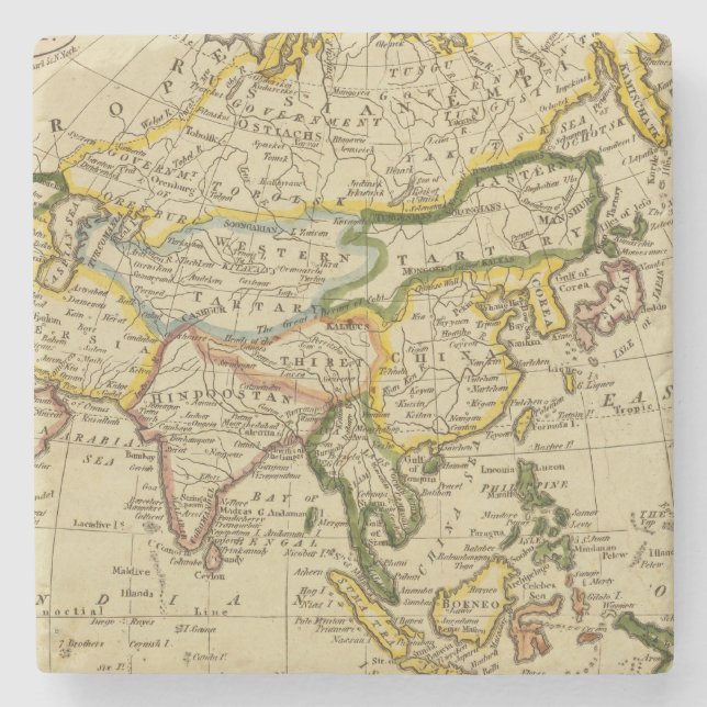 Asien 27 steinuntersetzer (Vorderseite)