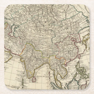 Asien 30 rechteckiger pappuntersetzer