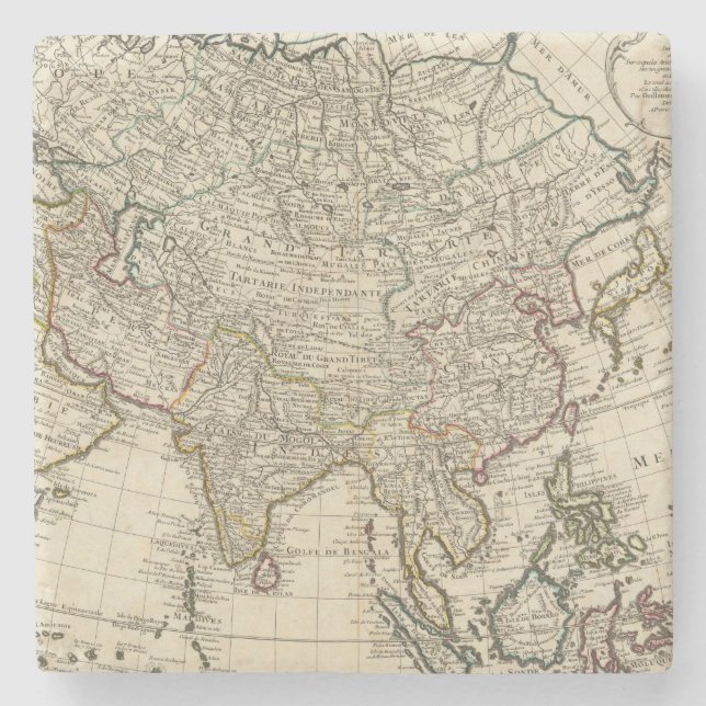 Asien 30 steinuntersetzer (Vorderseite)