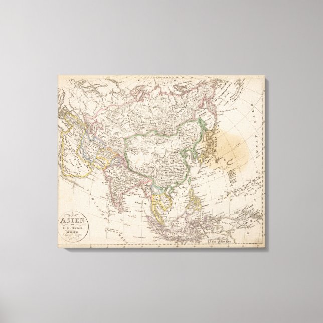 Asien 3 leinwanddruck (Vorderseite)