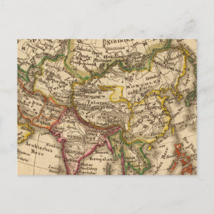 Asien 3 postkarte