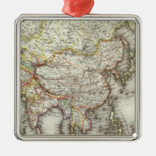 Asien 45 silbernes ornament