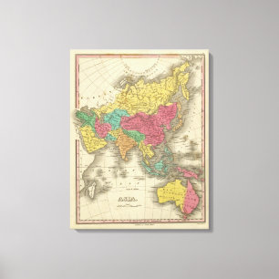 Asien 4 leinwanddruck