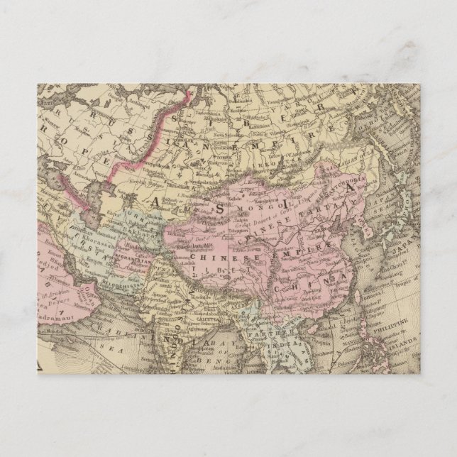 Asien 5 postkarte (Vorderseite)