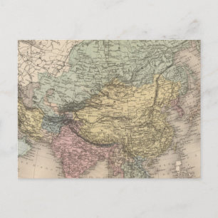 Asien 6 postkarte