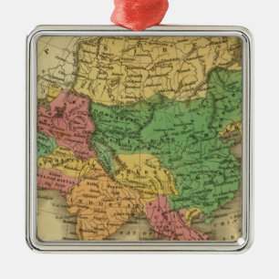 Asien 6 silbernes ornament