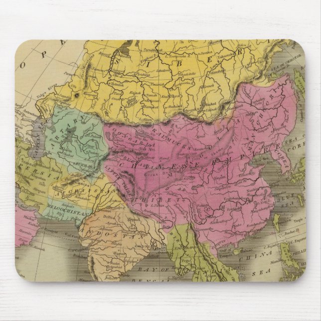Asien 8 mousepad (Vorne)