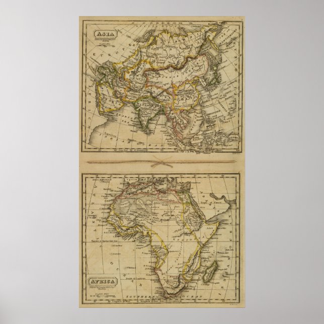 Asien, Afrika Poster (Vorne)