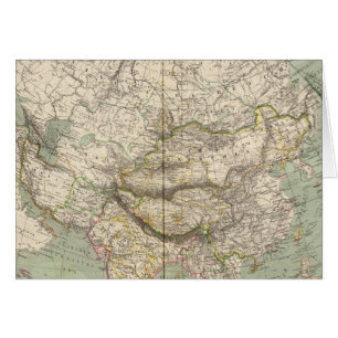 Asien-Atlas-Karte mit politischen Spaltungen