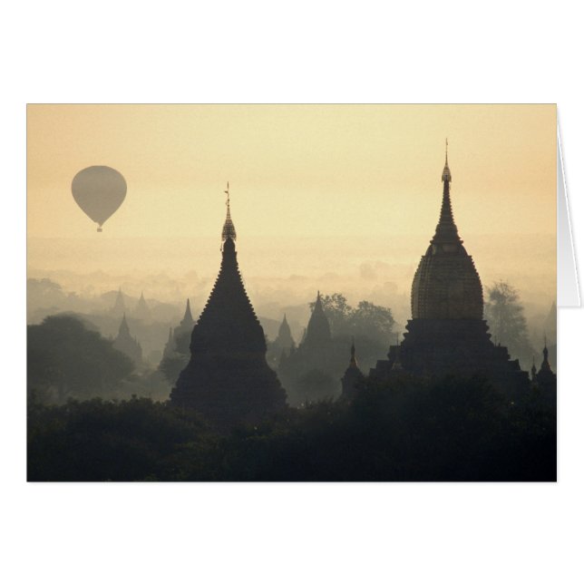 Asien, Birma, (Myanmar), Heide (Bagan) Heiße Luft (Vorderseite (Horizontal))