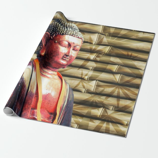 Asien Buddha Geschenkpapier (Ungerollt)