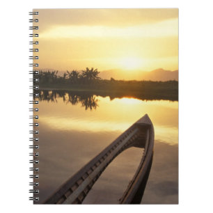 Asien, Burma (Myanmar) Versunkenes Fischerboot Notizblock