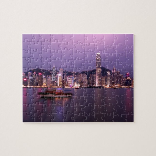 Asien, China, Hongkong, City-Skyline und (Horizontal)