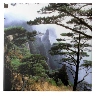Asien, China, Huanshan. Der gelbe Berg Fliese