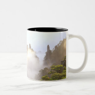 Asien, China, Huanshan. Der Gelbe Berg in Zweifarbige Tasse