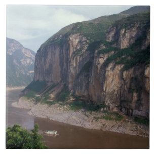 Asien, China, Jangtsekiang, Drei Schluchten. Fliese