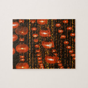 Asien, China, Peking. Rote chinesische Laternen,
