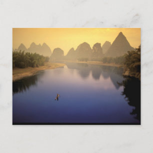 Asien, China, Provinz Guangxi, Yangshuo. Allein Postkarte