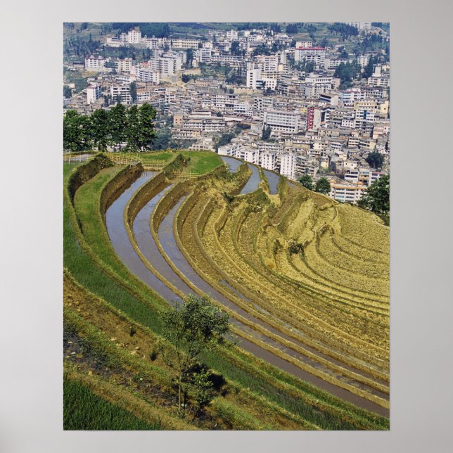 Asien, China, Provinz Yunnan, Jinping. Jinping Poster (Vorne)