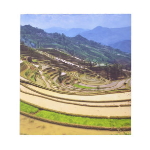 Asien, China, Provinz Yunnan, Kreis Yuanyang. Notizblock