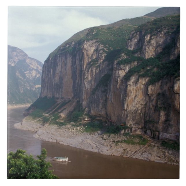 Asien, China, Yangtse River, Drei Schluchten. Fliese (Vorderseite)