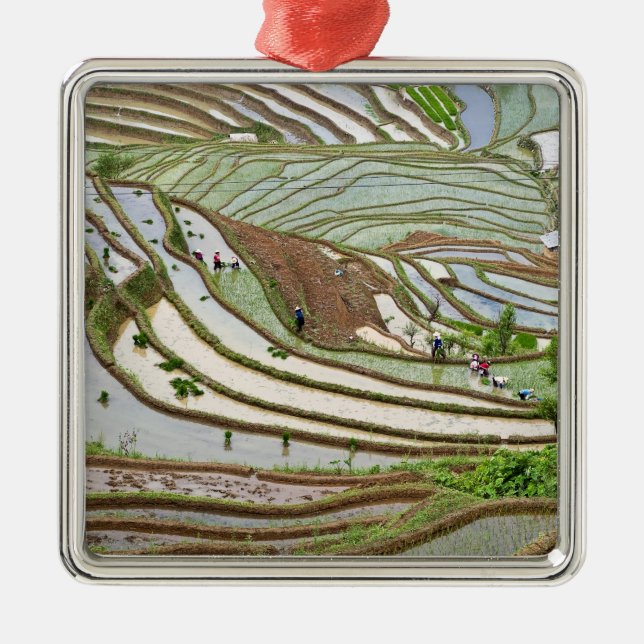 Asien, China, Yunnan, Jinping. Indianervölker Ornament Aus Metall (Vorne)