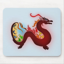 Asien feuerspeziender Drachen Mousepad