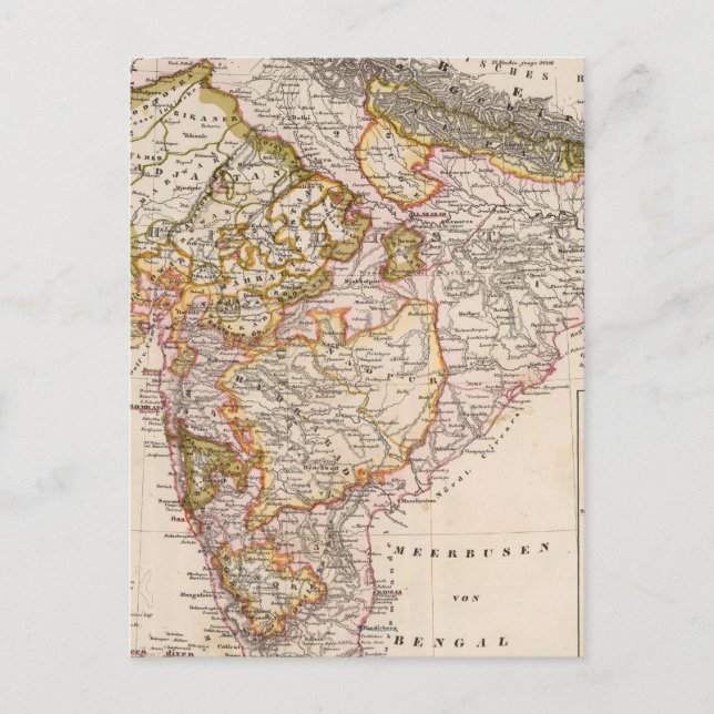 Asien, Indien, Bangladesh Postkarte (Vorderseite)