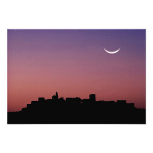 Asien, Indien, Rajasthan, Jaipur. Eine Mondsichel Fotodruck
