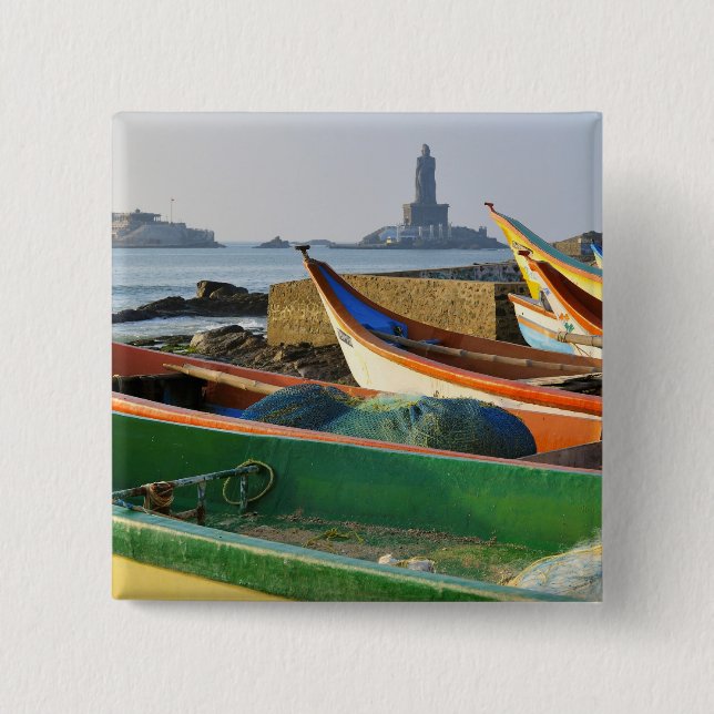 Asien, Indien, Tamil Nadu, Kanniyakumari 2 Button (Vorderseite)