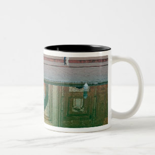 Asien, Indien, Uttar Pradesh, Agra. Am 2 Zweifarbige Tasse