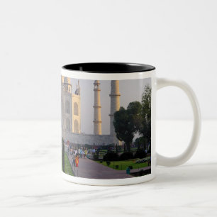 Asien, Indien, Uttar Pradesh, Agra. Der Taj 3 Zweifarbige Tasse