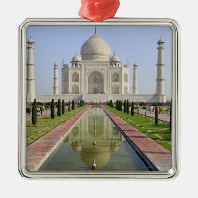 Asien, Indien, Uttar Pradesh, Agra. Taj 5 Ornament Aus Metall (Vorne)