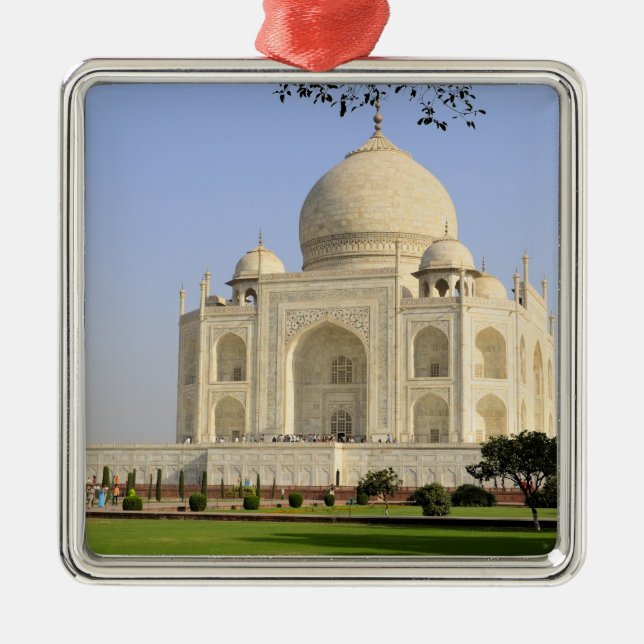 Asien, Indien, Uttar Pradesh, Agra. Taj 7 Ornament Aus Metall (Vorne)