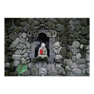 Asien, Indonesien, Bali. Ein Buddha-Schrein Fotodruck