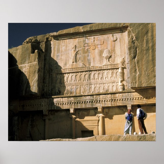 Asien, Iran, Persepolis.Tomb von Darius dem Großen Poster (Vorne)