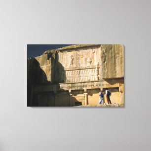 Asien, Iran, Persepolis.Tomb von Darius der Große Leinwanddruck