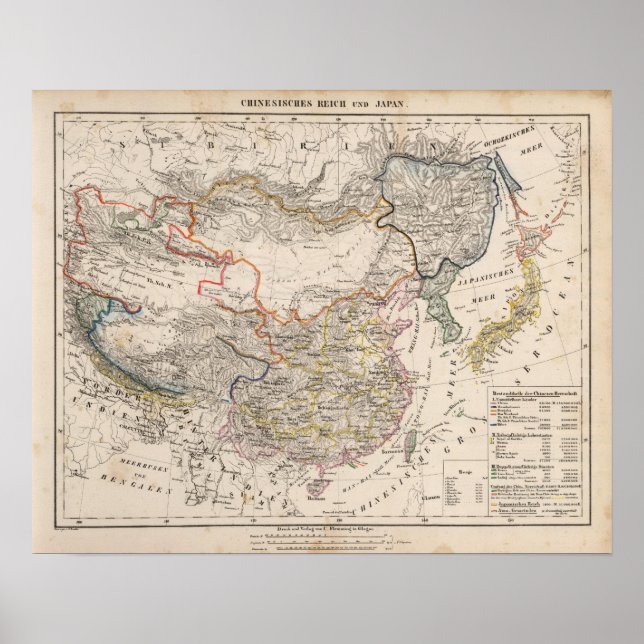 Asien, Japan, China Poster (Vorne)