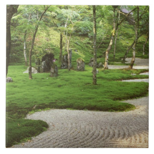 Asien, Japan, Fukuoka, Dazaifu, Komyoji-Tempel Fliese