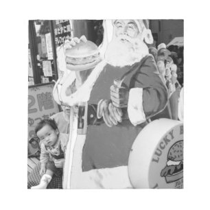 Asien, Japan, Hakdat. Der Weihnachtsmann in Japan Notizblock