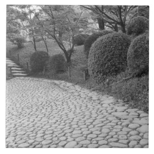 Asien, Japan, Hiroshima. Shukkei-en, Garten Fliese