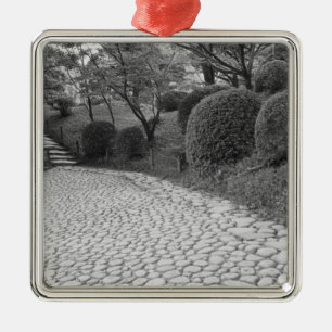 Asien, Japan, Hiroshima. Shukkei-en, Garten Silbernes Ornament
