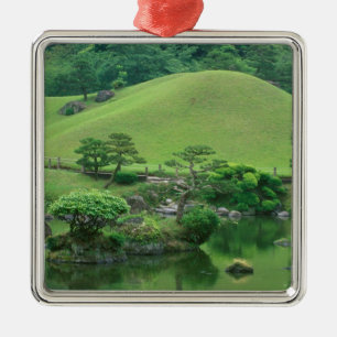 Asien, Japan, Kumamoto, Suizenji Koen Silbernes Ornament