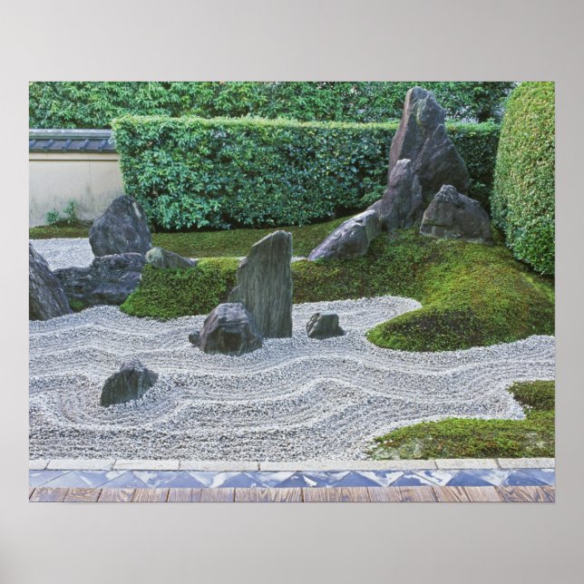 Asien, Japan, Kyoto, Daitokuji-Tempel, Zuiho-in Poster (Vorne)