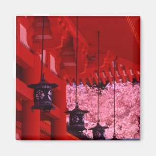 Asien, Japan, Kyoto, Heian-Schrein im Frühling. Magnet