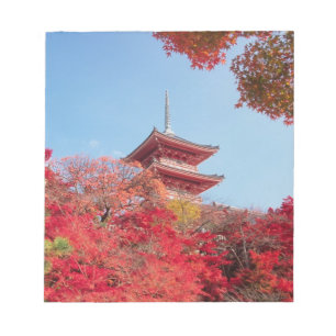 Asien, Japan, Kyoto. Herbstfarben Notizblock