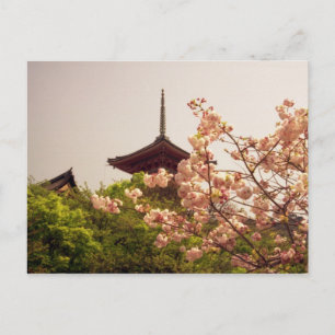 Asien, Japan, Kyoto, Kiyomizu-Tempel im Frühling Postkarte